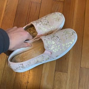 Keds x Rifle Paper Co double decker slip on shoes